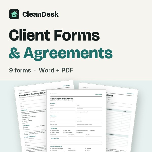 Client Forms and Agreements Pack cover