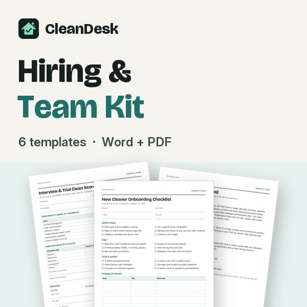 Hiring and Team Kit cover